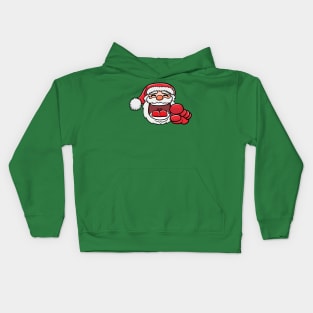 The laughing santa pointing at you Kids Hoodie